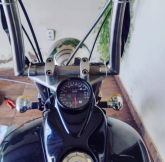 Painel café race analógico kansas 150cc com indicador de  marcha